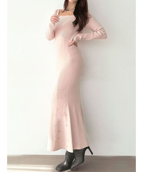 RESEXXY ヘムルミナスマーメイドニットワンピース RESEXXY（リゼクシー） ワンピース ヘムルミナスマーメイドニット