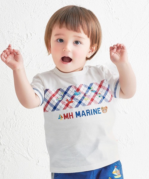 MIKI HOUSE（ミキハウス） tシャツ マリン半袖Tシャツ キッズ 子供服