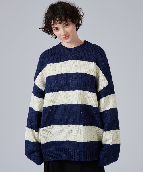 ONCILY（オンシェリー） 長袖ニット SMALL ネイビー メンズ : ZOZOTOWN