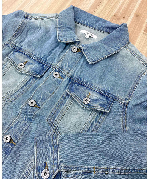 「TopIsm」 「NYLAUS」デニムジャケット M ブルー メンズ_画像8