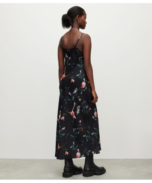 「ALLSAINTS」 キャミソールワンピース 2 ブラック レディース_画像6