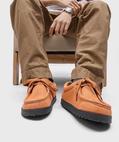 CARMINA ブラウン スエード モカシン 6H The artisans' craft since 1866 Carmina Wholecut Oxfords pair