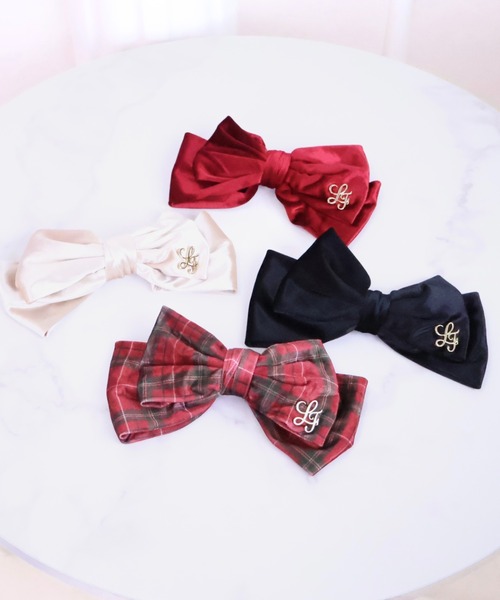 LAFARY（ラファリー） ヘアクリップ ベロアリボンバレッタ : ZOZOTOWN
