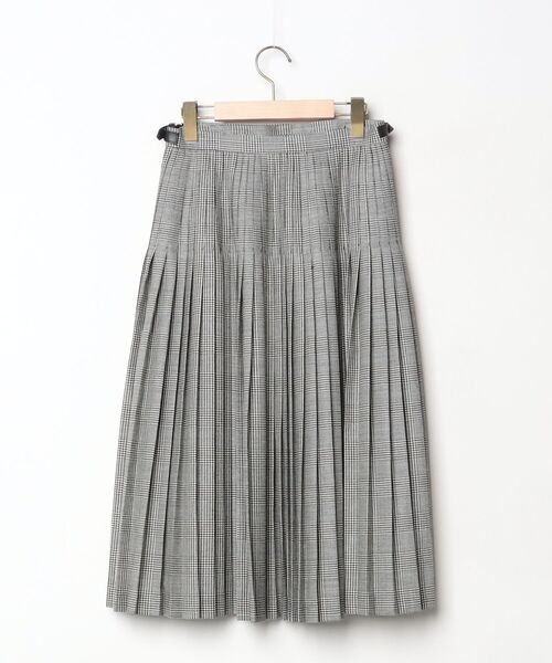 「O'NEIL of DUBLIN」 プリーツスカート 10 グレー レディース_画像2