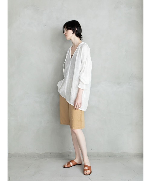 「enchainement」 長袖ブラウス フリー ホワイト レディース_画像3