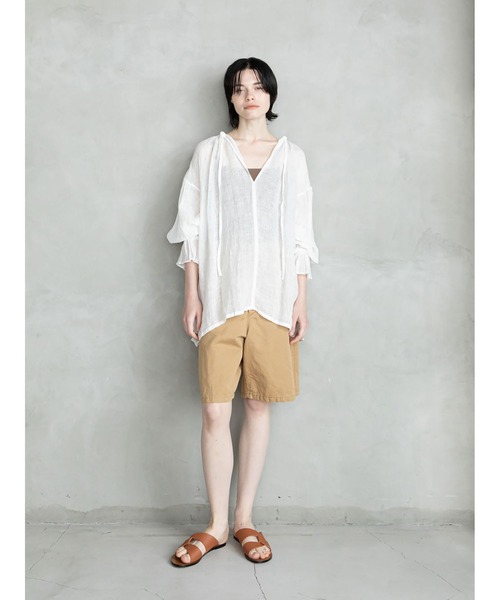 「enchainement」 長袖ブラウス フリー ホワイト レディース_画像4