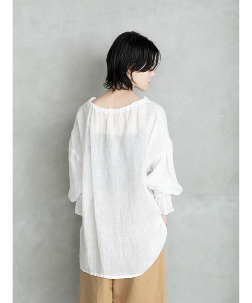 「enchainement」 長袖ブラウス フリー ホワイト レディース_画像7