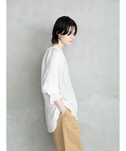 「enchainement」 長袖ブラウス フリー ホワイト レディース_画像8