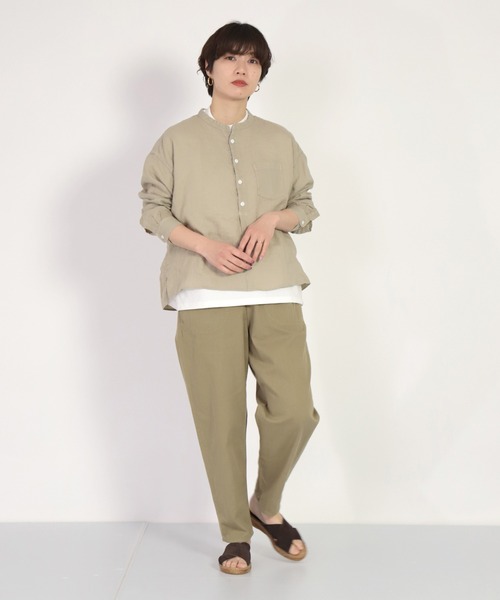 「D.M.G.」 イージーパンツ S マスタード レディース_画像9