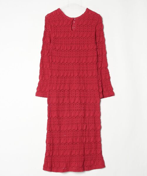 「THE SHINZONE」 長袖ワンピース FREE レッド レディース_画像2