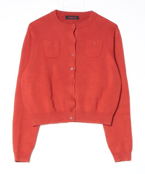 CABaN（キャバン） ニットカーディガン S レッド レディース