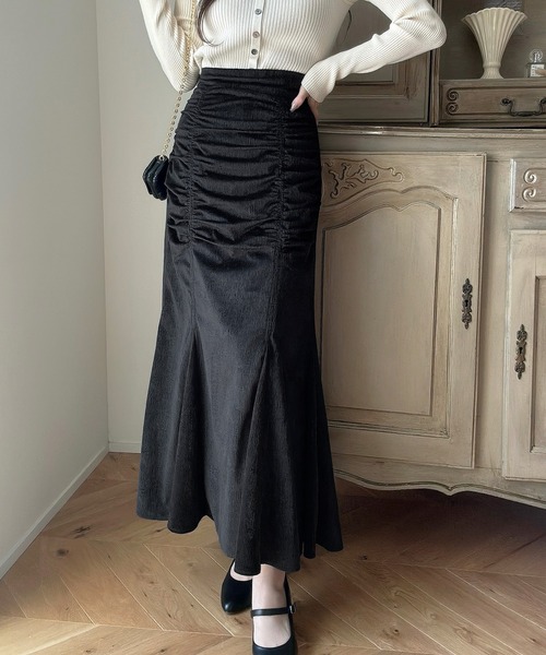 「Meiru」 スカート MEDIUM グレイッシュベージュ レディース_画像2