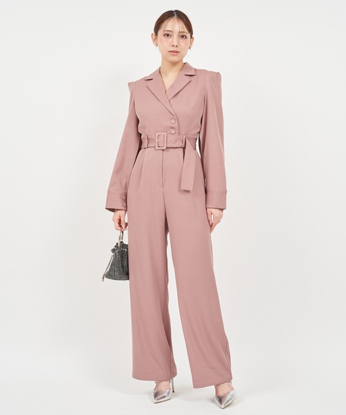 「ROYAL PARTY」 オールインワン FREE ブラック レディース_画像4