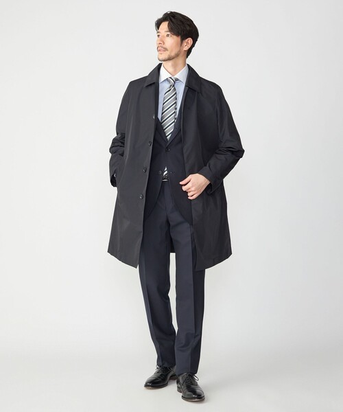 SHIPS（シップス） ステンカラーコート X-LARGE ダークブルー メンズ