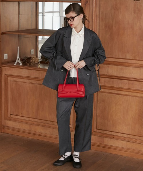 「BONLECILL noir」 セットアップ L チャコールグレー レディース_画像4