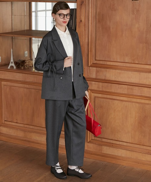 「BONLECILL noir」 セットアップ L チャコールグレー レディース_画像7