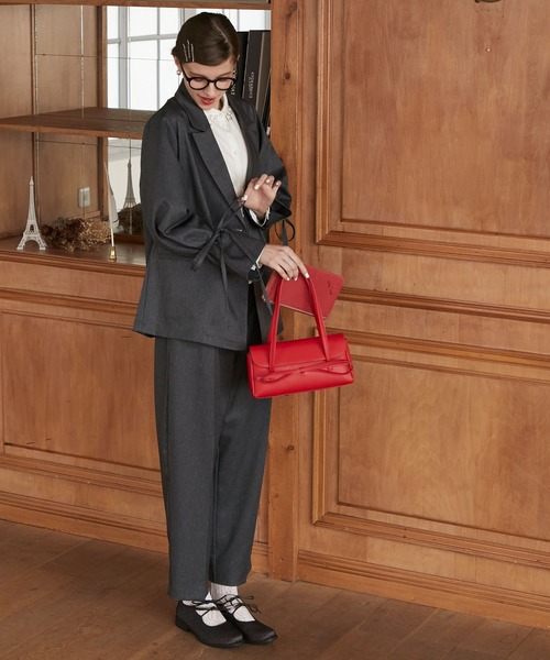 「BONLECILL noir」 セットアップ L チャコールグレー レディース_画像9