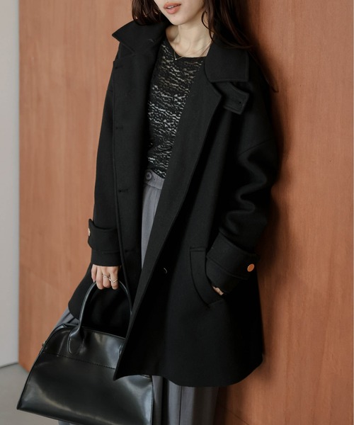 23区 大きいサイズ 48 日本製 ダブルボタン ウールコート ピーコート 23区 大きいサイズ 48 日本製 ダブルボタン ウールコート ピーコート