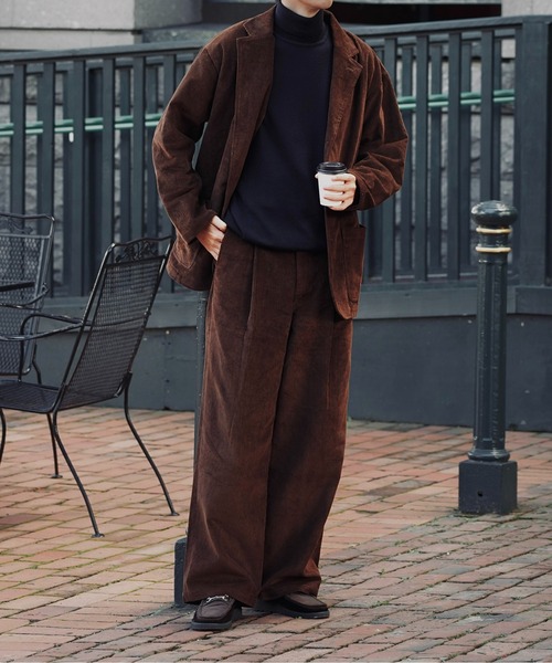 Art re A select」 コーデュロイパンツ M ダークブラウン メンズ