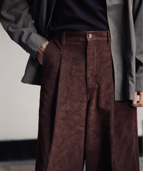 Art re A select」 コーデュロイパンツ M ダークブラウン メンズ