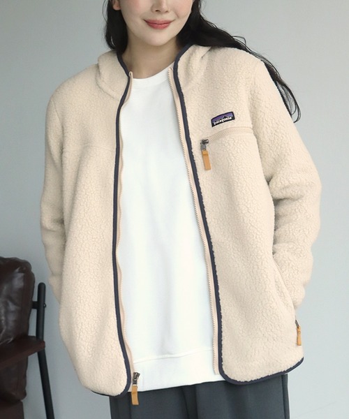 patagonia（パタゴニア） ジップアップパーカー S ホワイト レディース