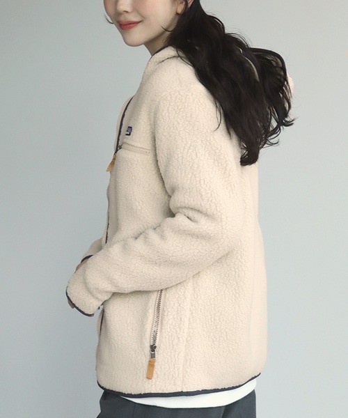 patagonia（パタゴニア） ジップアップパーカー S ホワイト レディース
