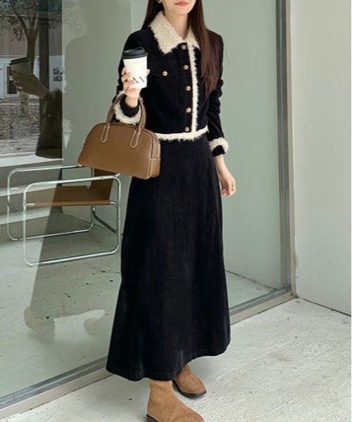 ason ポセットコーデュロイジャケット 韓国 y2k gossip!ロサンゼルス セットアップ Y2K セットアップ コーデュロイ風