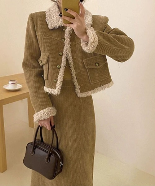 gossip!ロサンゼルス セットアップ Y2K セットアップ コーデュロイ風