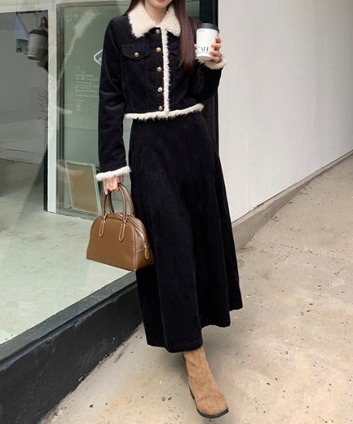 gossip!ロサンゼルス セットアップ Y2K セットアップ コーデュロイ風