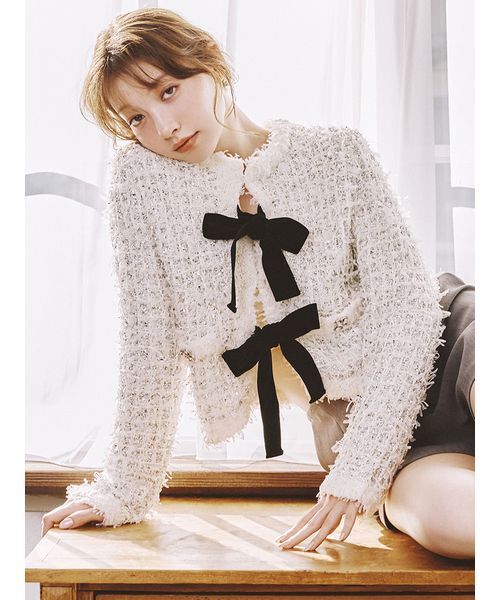 LILY BROWN（リリーブラウン） ジャケット ノーカラージャケット 「L.B