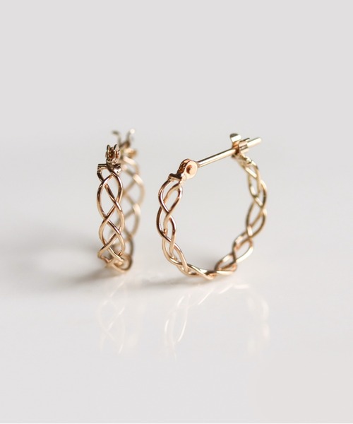 cui-cui（キュイキュイ） ピアス ゴールド スナップ フープ ピアス