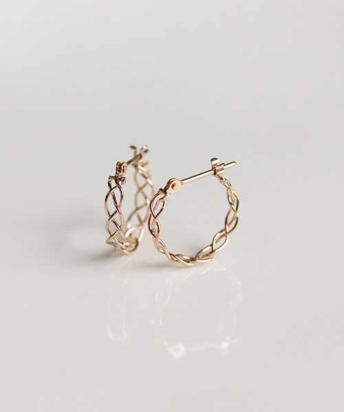 cui-cui（キュイキュイ） ピアス ゴールド スナップ フープ ピアス