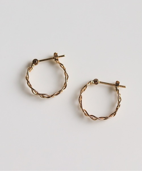 cui-cui（キュイキュイ） ピアス ゴールド スナップ フープ ピアス