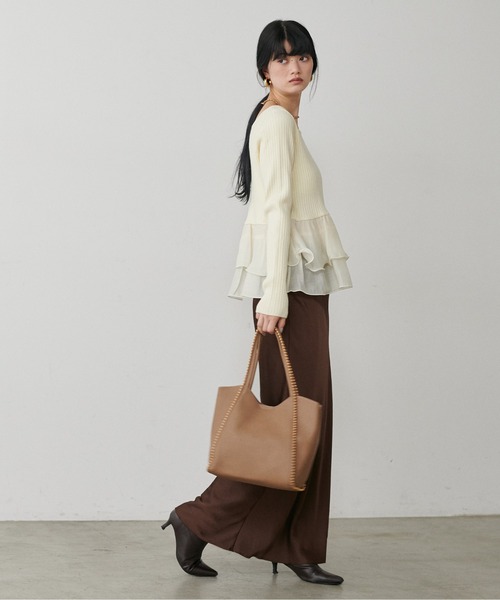 「LARUTA」 2WAYバッグ FREE ベージュ系その他 レディース_画像9