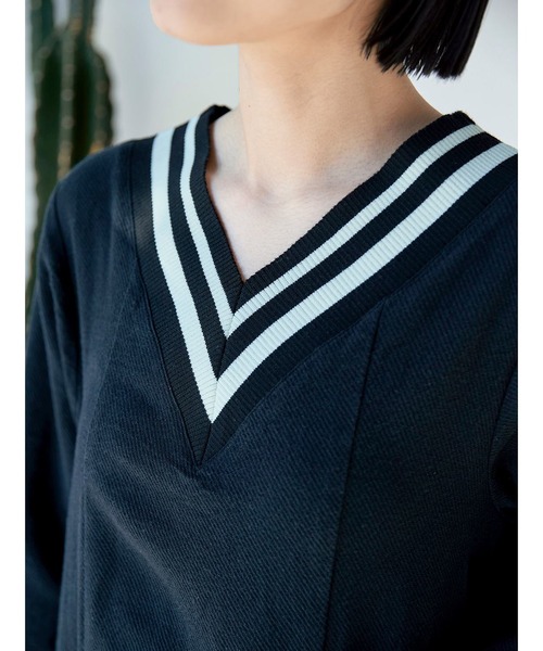 「Sunny clouds」 長袖ワンピース L ブラック レディース_画像5