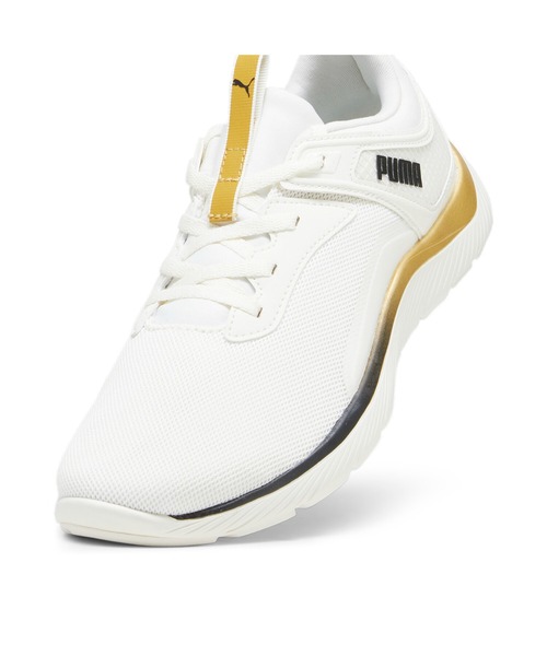 「PUMA」 ローカットスニーカー 23.5cm ブラック×ゴールド レディース_画像8