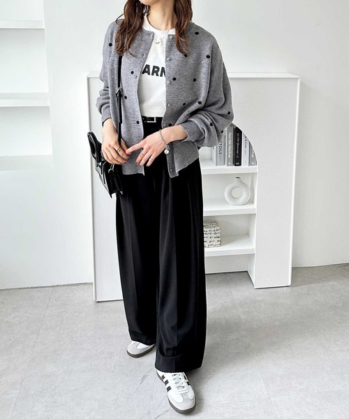 「GeeRA」 ニットカーディガン LARGE ベージュ レディース_画像5