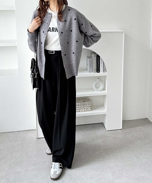 「GeeRA」 ニットカーディガン LARGE ベージュ レディース_画像7