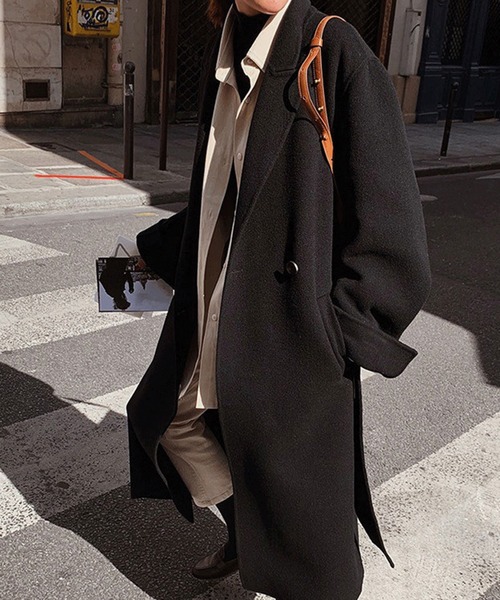 「Chaco closet」 チェスターコート FREE ベージュ レディース_画像3