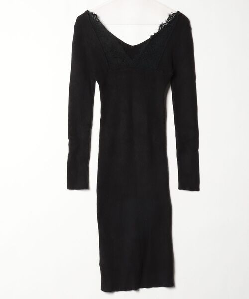 「DURAS」 ニットワンピース FREE ブラック レディース_画像2