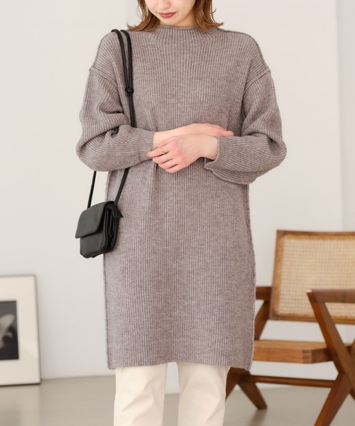 「studio CLIP」 ニットワンピース FREE ライトベージュ レディースの画像5