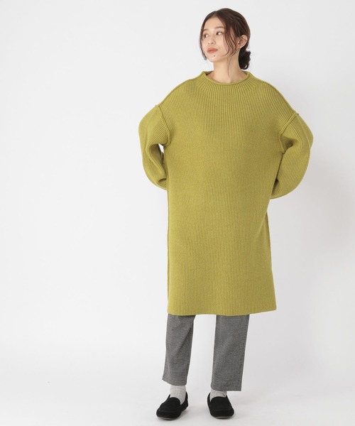 「studio CLIP」 ニットワンピース FREE ライトベージュ レディースの画像9