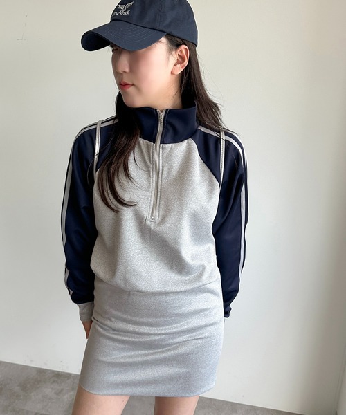 「apres jour mignon」 ジップアップパーカー フリー ネイビー レディース_画像5