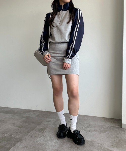 「apres jour mignon」 ジップアップパーカー フリー ネイビー レディース_画像7