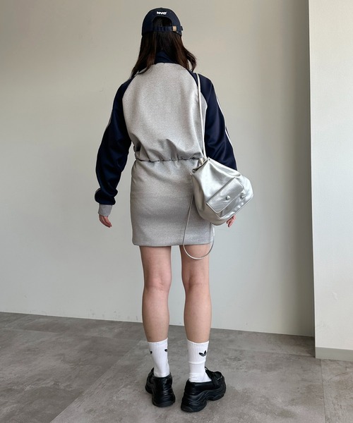 「apres jour mignon」 ジップアップパーカー フリー ネイビー レディース_画像9