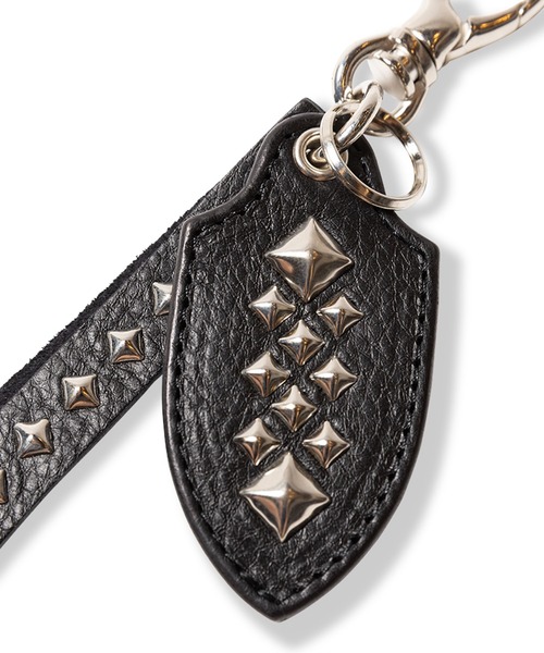 CALEE（キャリー） キーケース STUDS LEATHERS SHORT KEY RING