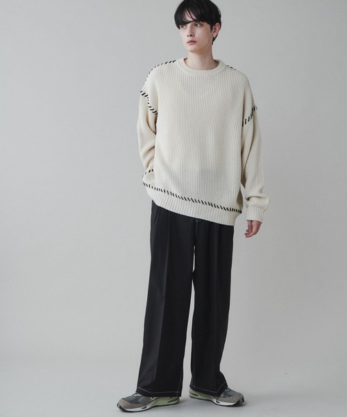 「LUCY」 スラックス MEDIUM ダークグレー メンズ_画像3