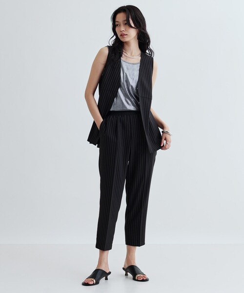 「GALLEST」 ベスト 40 キャメル レディース_画像4