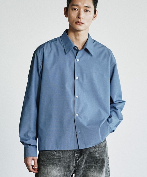 MICRO SPAN CROPPED SHIRT サイズ　S WYM LIDNM シャツ MICRO SPAN CROPPED SHIRT メンズ レディース