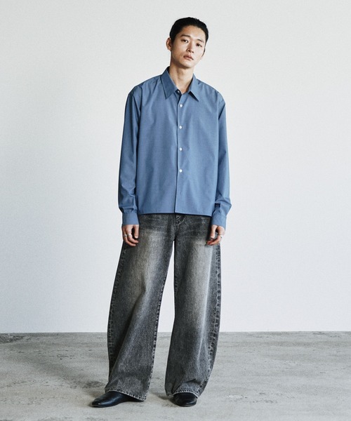 WYM LIDNM シャツ MICRO SPAN CROPPED SHIRT メンズ レディース
